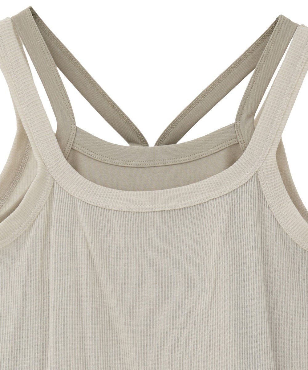 earth music&ecology 配色レイヤードタンクトップ 