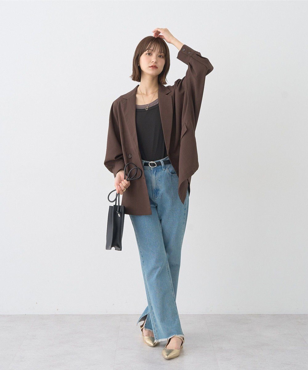 earth music&ecology 配色レイヤードタンクトップ 