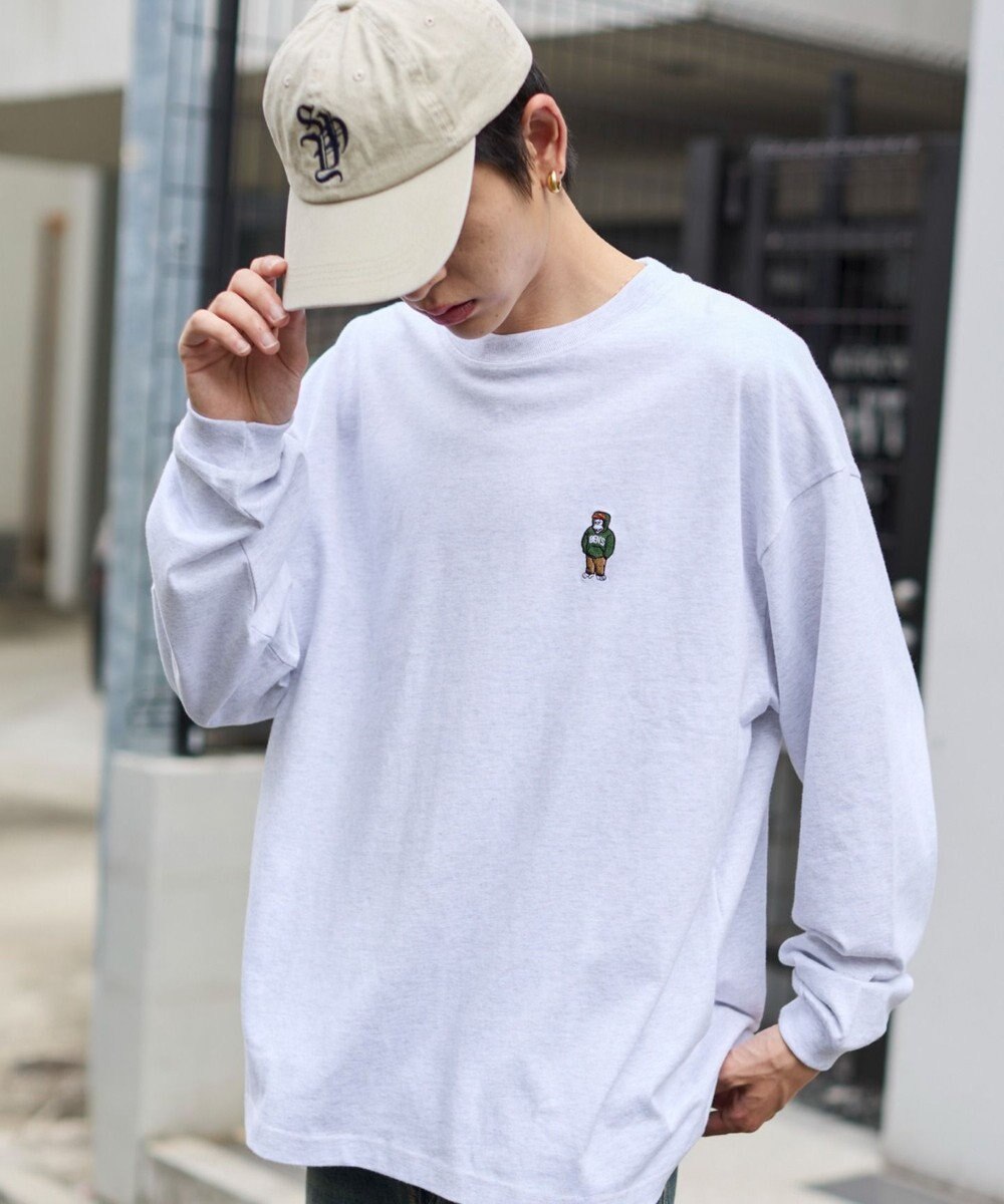 WEGO 【ユニセックス着用ITEM/MLサイズ展開】別注BENDAVISワンポイントT（LS） 