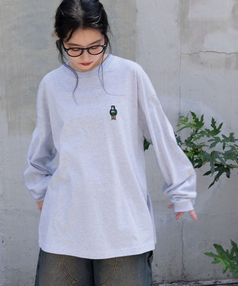 WEGO 【ユニセックス着用ITEM/MLサイズ展開】別注BENDAVISワンポイントT（LS） 