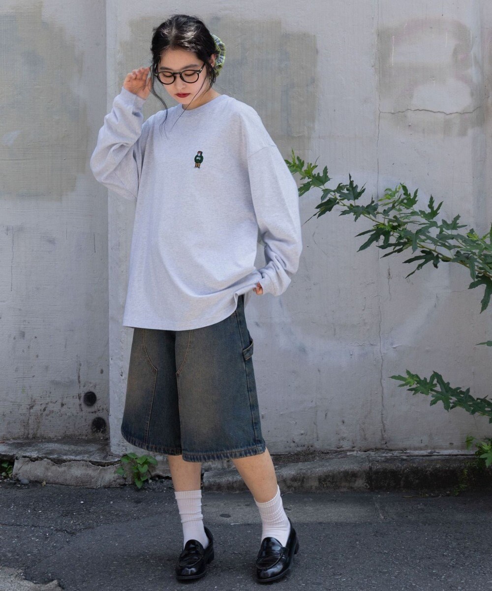 WEGO 【ユニセックス着用ITEM/MLサイズ展開】別注BENDAVISワンポイントT（LS） 