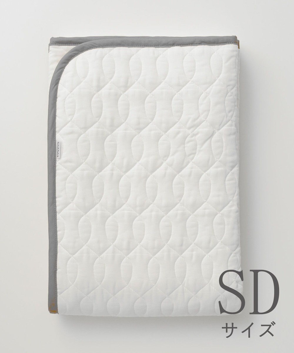 京和晒綿紗 ガーゼ敷パッド  (脱脂綿入り)  4層 セミダブルサイズ(120×210) 