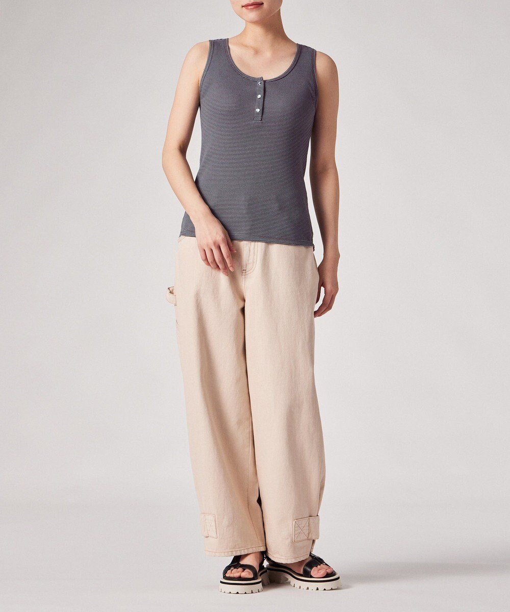 Paul Smith マルチカラーボタン ボーダー タンクトップ 