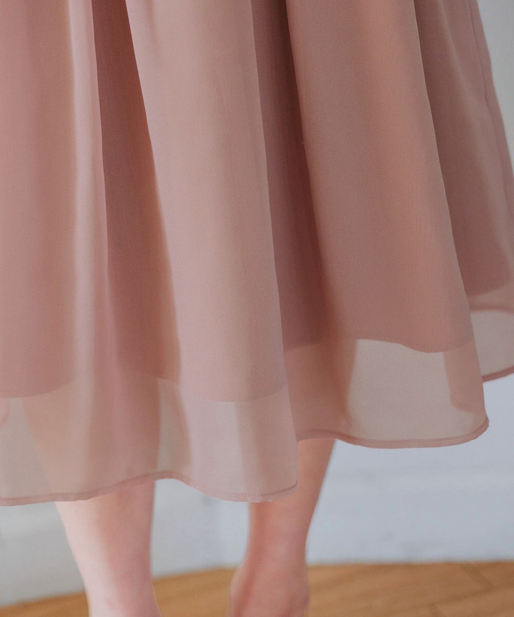 Tiaclasse 【洗える】シフォンワンピース 