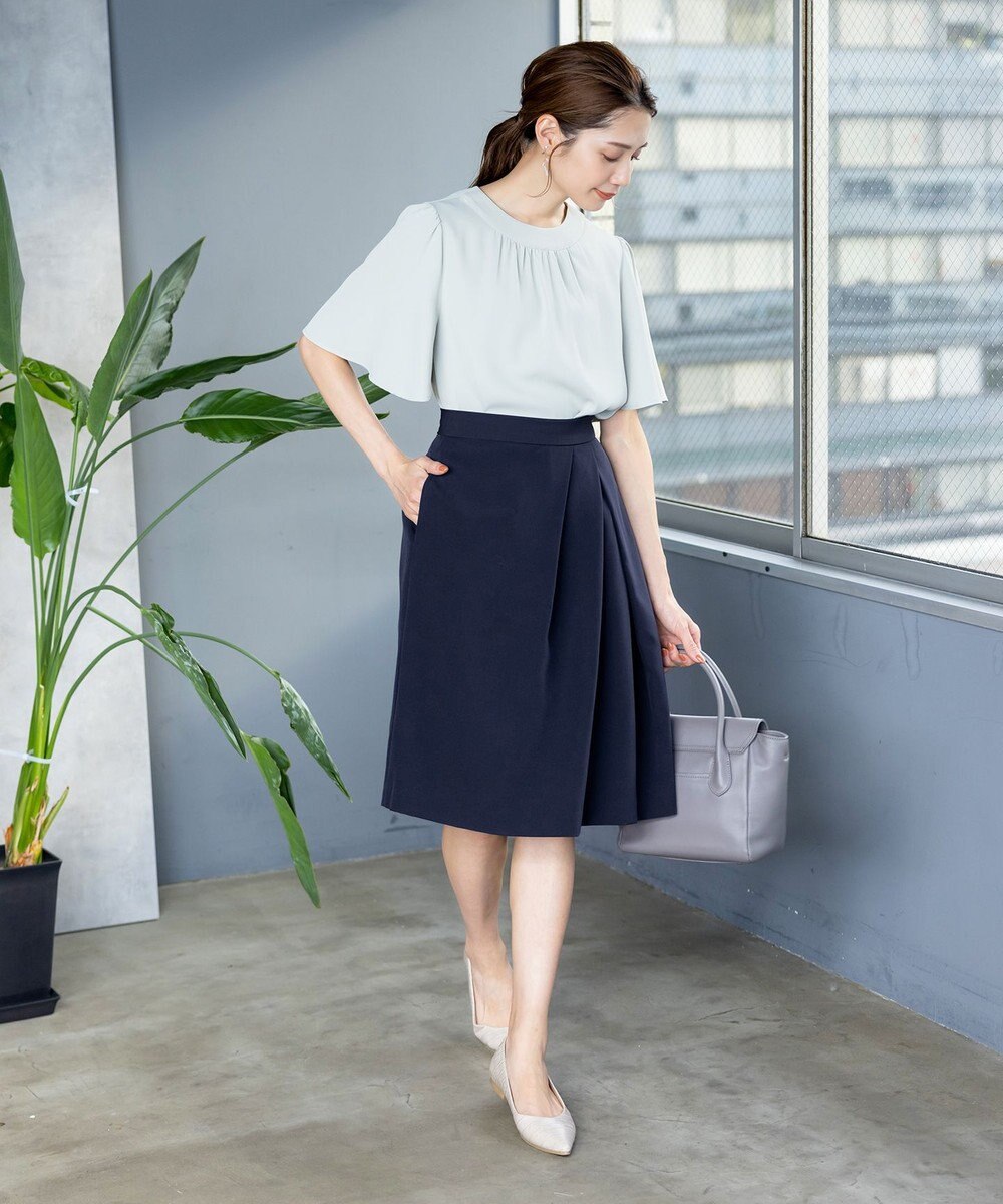 Tiaclasse 【ダブルクロス・洗える】アシメタックスカート 