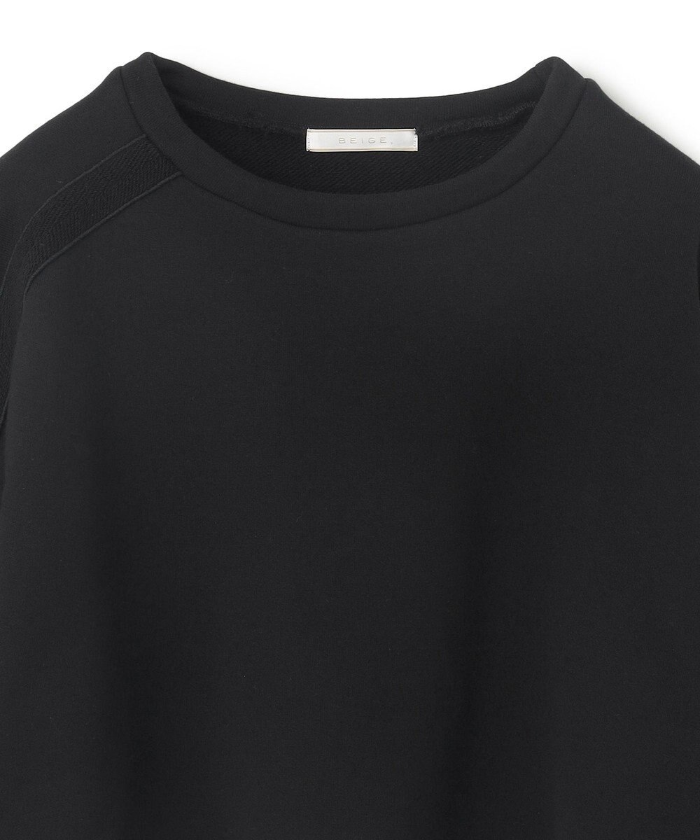 BEIGE， 【BEIGE,ecru/WEB限定・洗える】LOOP BACK / コットンスウェットクロップドトップス 