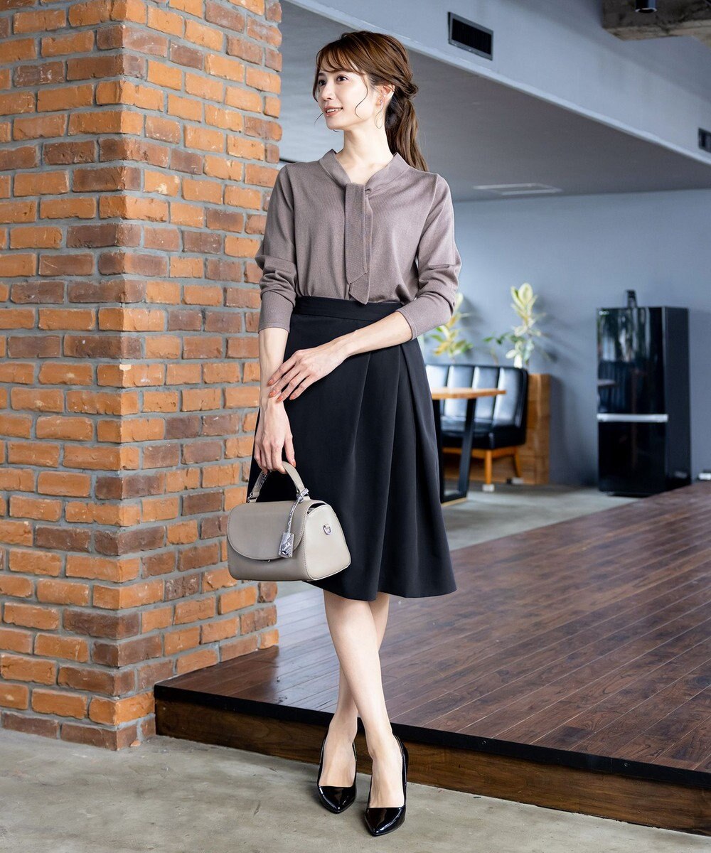 Tiaclasse 【ダブルクロス・洗える】アシメタックスカート 