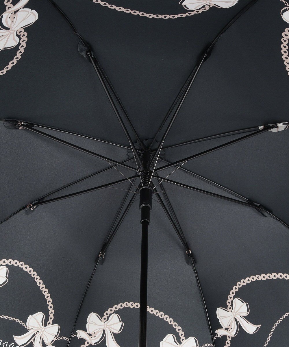 MOONBAT 【雨傘】ランバン オン ブルー (LANVIN en Bleu) リボン ハート ナイロンサテン 長傘 