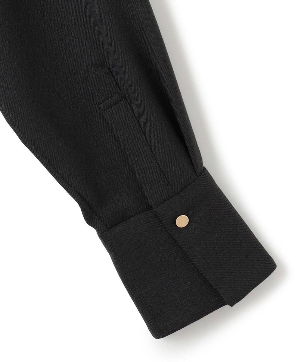 23区 L ポリエステルウール シャツワンピース 