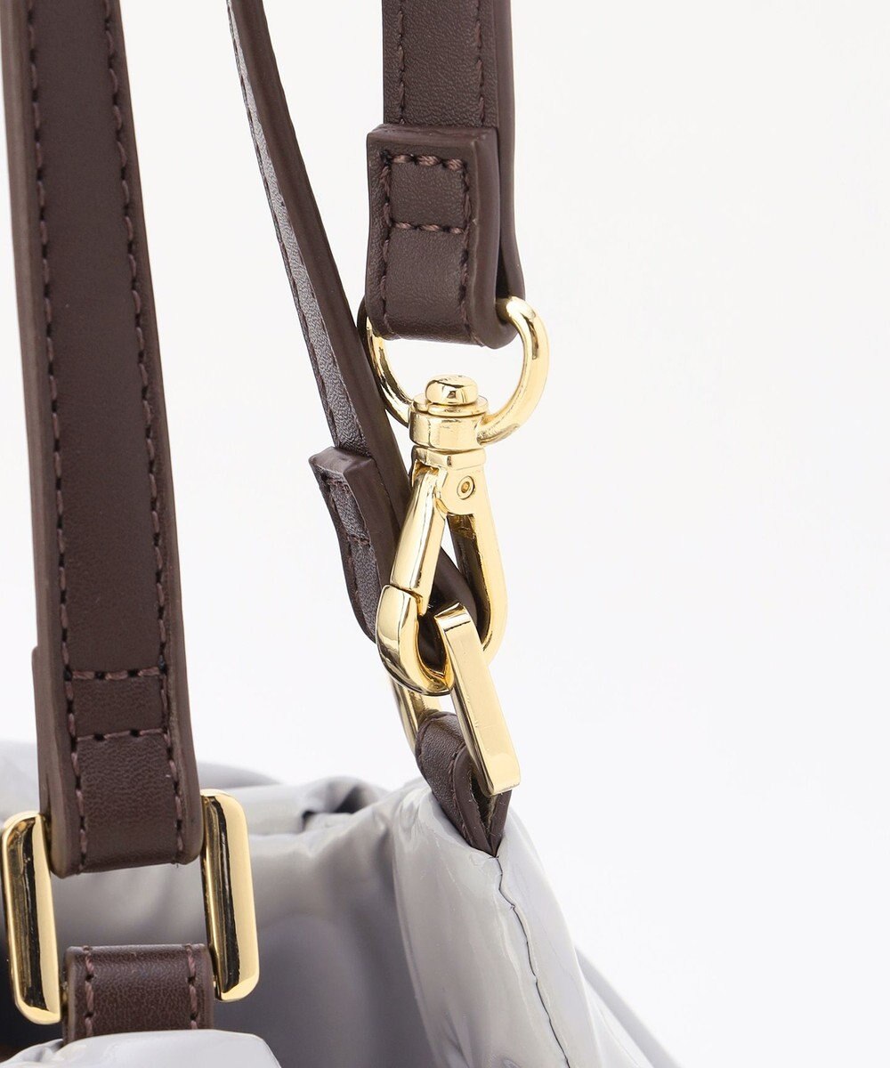 LA BAGAGERIE ソフトエナメル2WAYハンドバッグ Mサイズ 