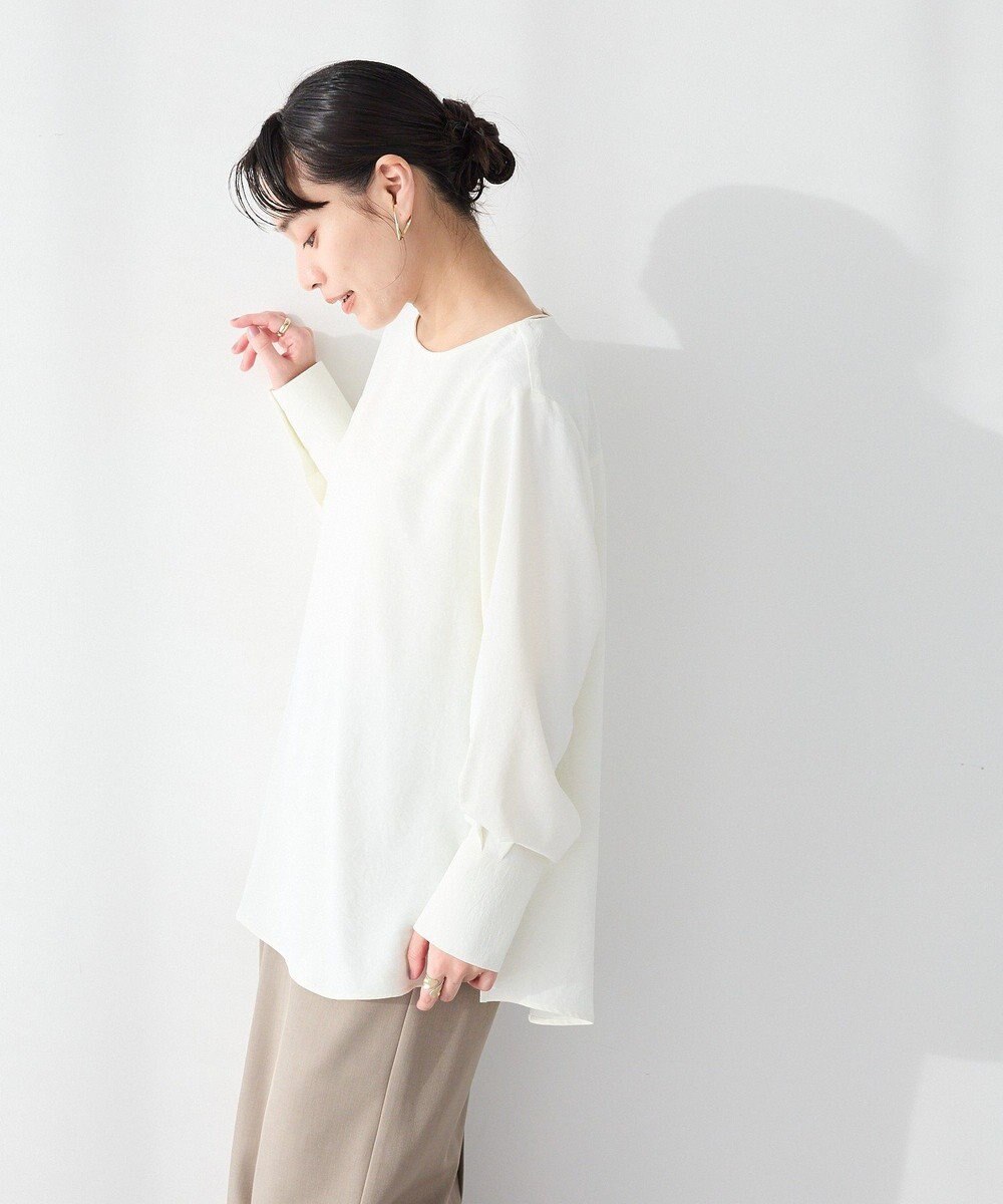 CRAFT STANDARD BOUTIQUE ＜セレモニー＞着脱可能/2WAYフリルカラーブラウス 