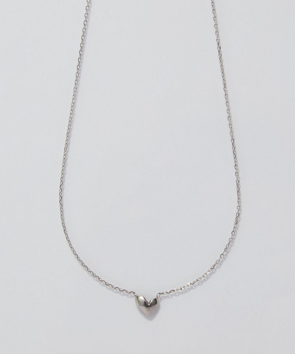 Phoebe 【金属アレルギー対応】スリークハートネックレス　シルバー/サージカルステンレス 