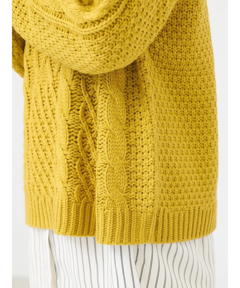 earth music&ecology ウォッシャブルケーブルプルオーバー 