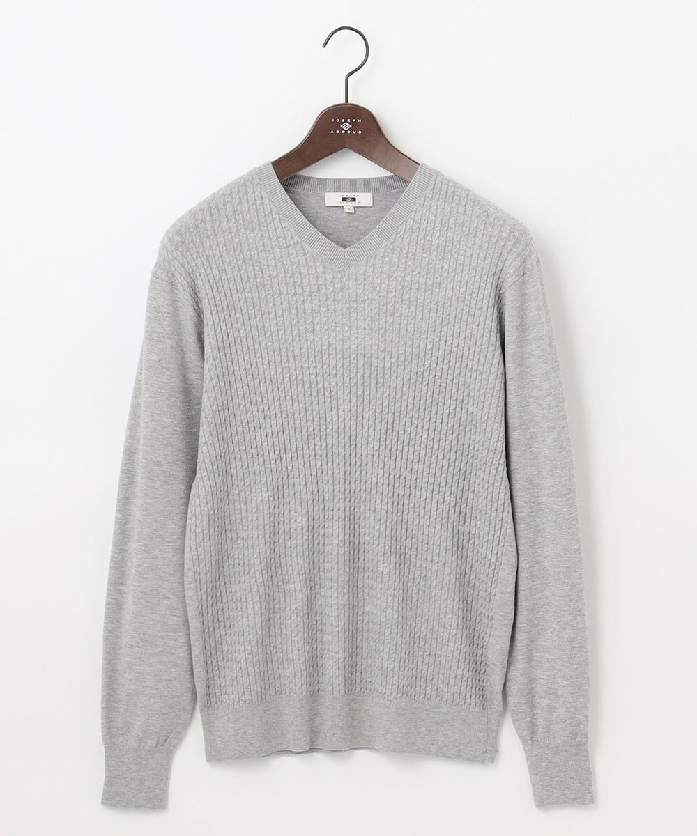 JOSEPH ABBOUD 【チクチクしない/イージーケア/3シーズン対応】 コンフォート Ｖネック セーター 