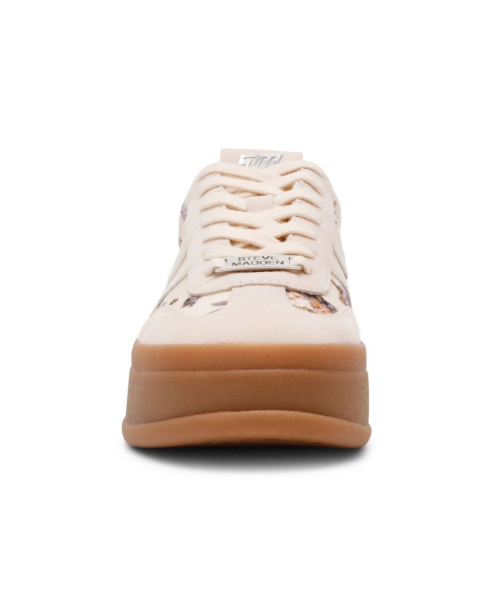 STEVE MADDEN OFF-TRACK フラワープリント厚底スニーカー 