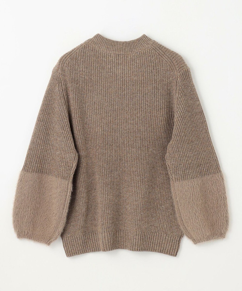 ANY ラムウールフェザーコンビプルオーバー 