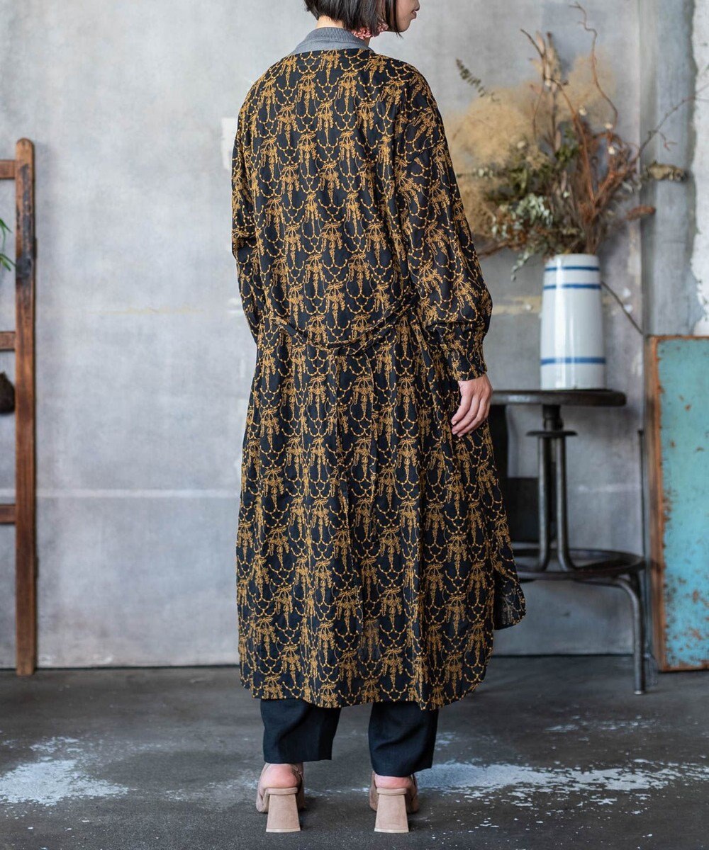 muuc 【2WAY】【上質なコットン100%生地】イラカ柄刺繍コットン 羽織り＆シャツワンピース 