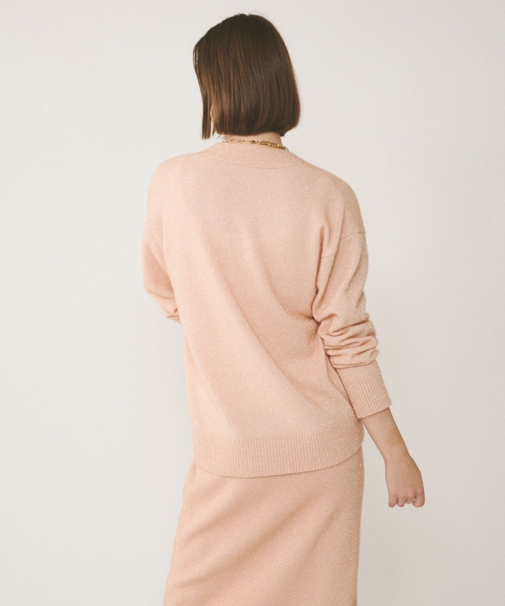 GRACE CONTINENTAL フィルムヤーンニットカーディガン 