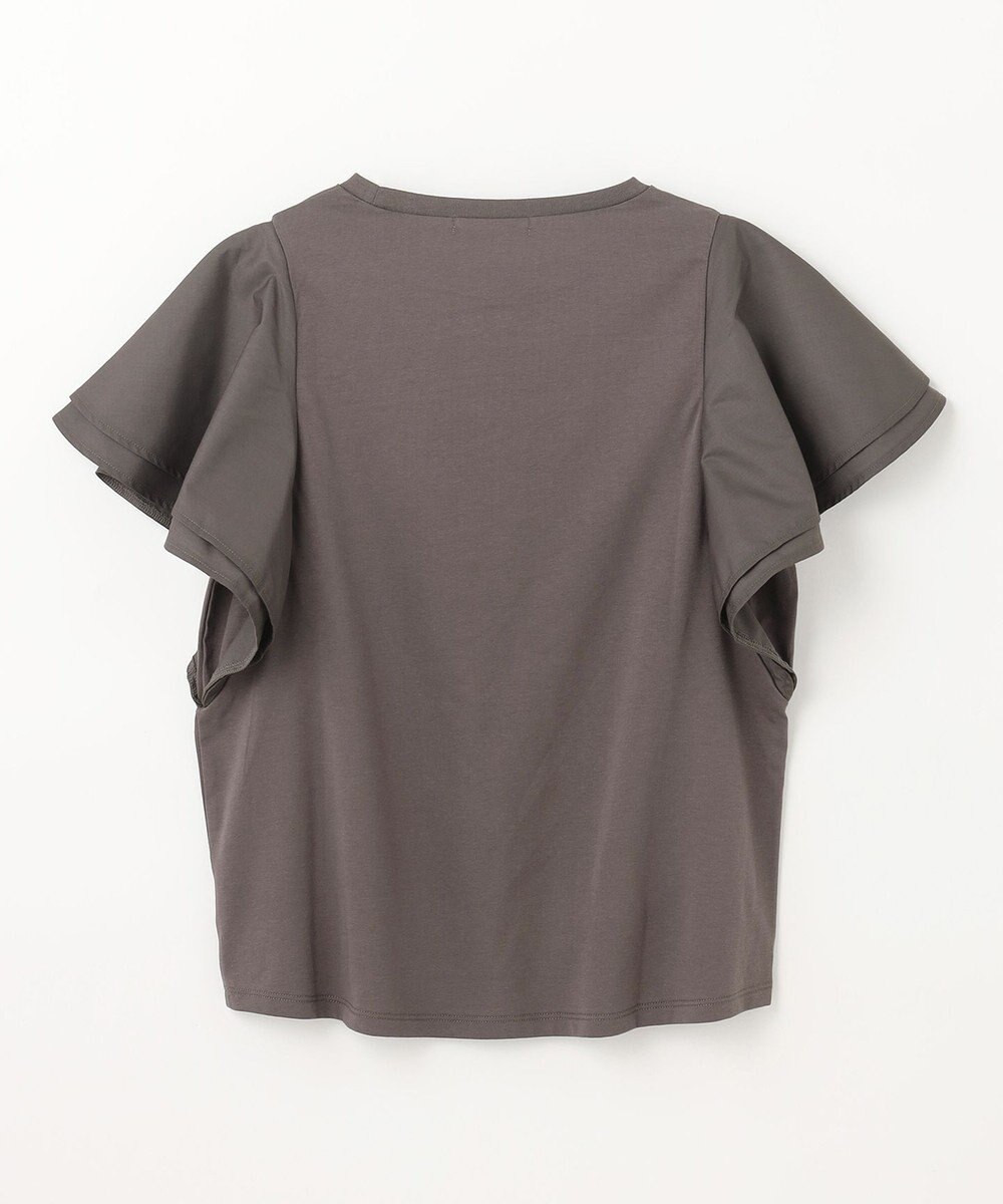 ANY L 【シワになりにくい】ダブルフレアスリーブカットソー 