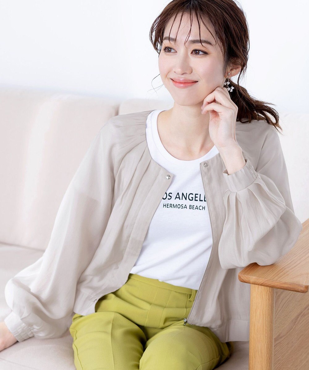 Tiaclasse 【新色追加・洗える】シアーブルゾン 