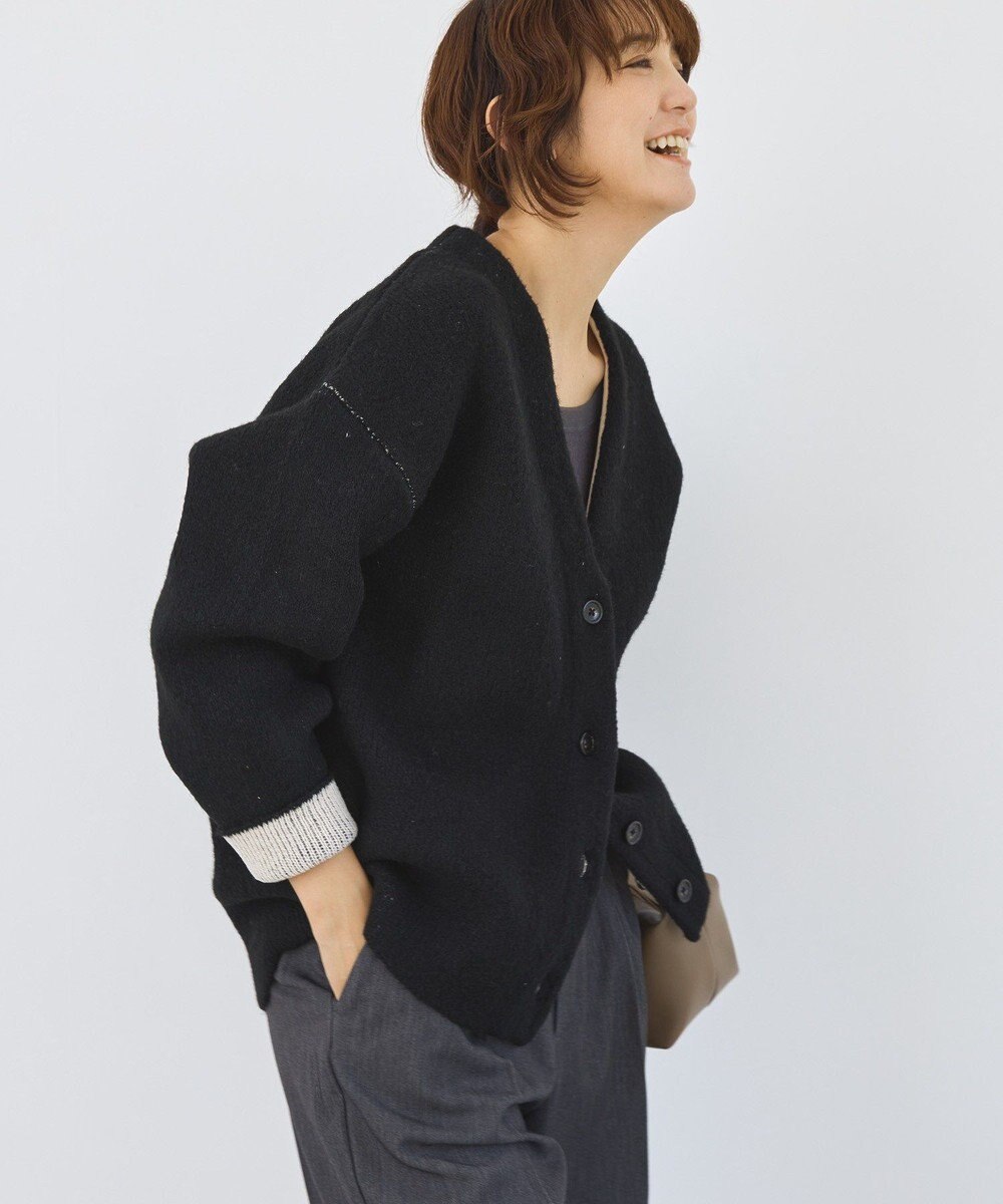 AMERICAN HOLIC ＶネックＷフェイスニットカーディガン 