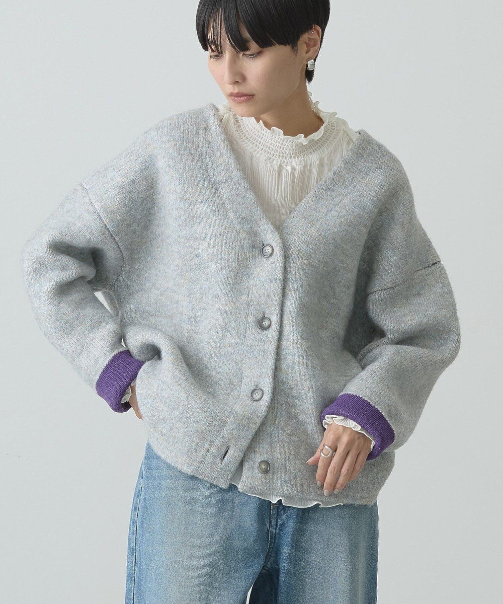 AMERICAN HOLIC ＶネックＷフェイスニットカーディガン 