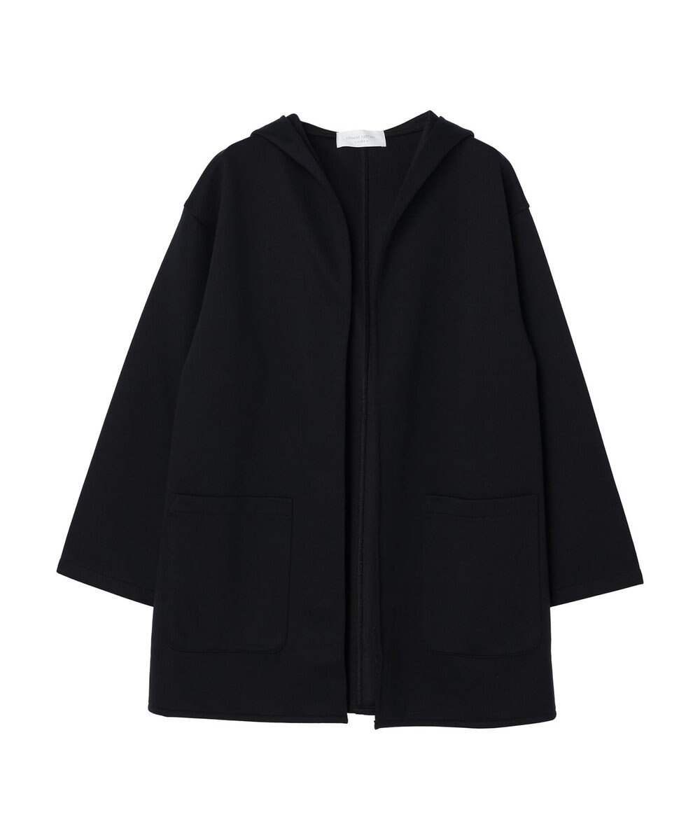 Green Parks ポンチフード付きカットカーディガン 