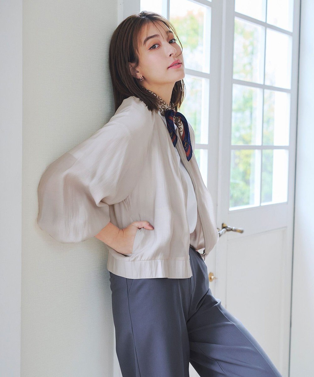 Tiaclasse 【新色追加・洗える】シアーブルゾン 