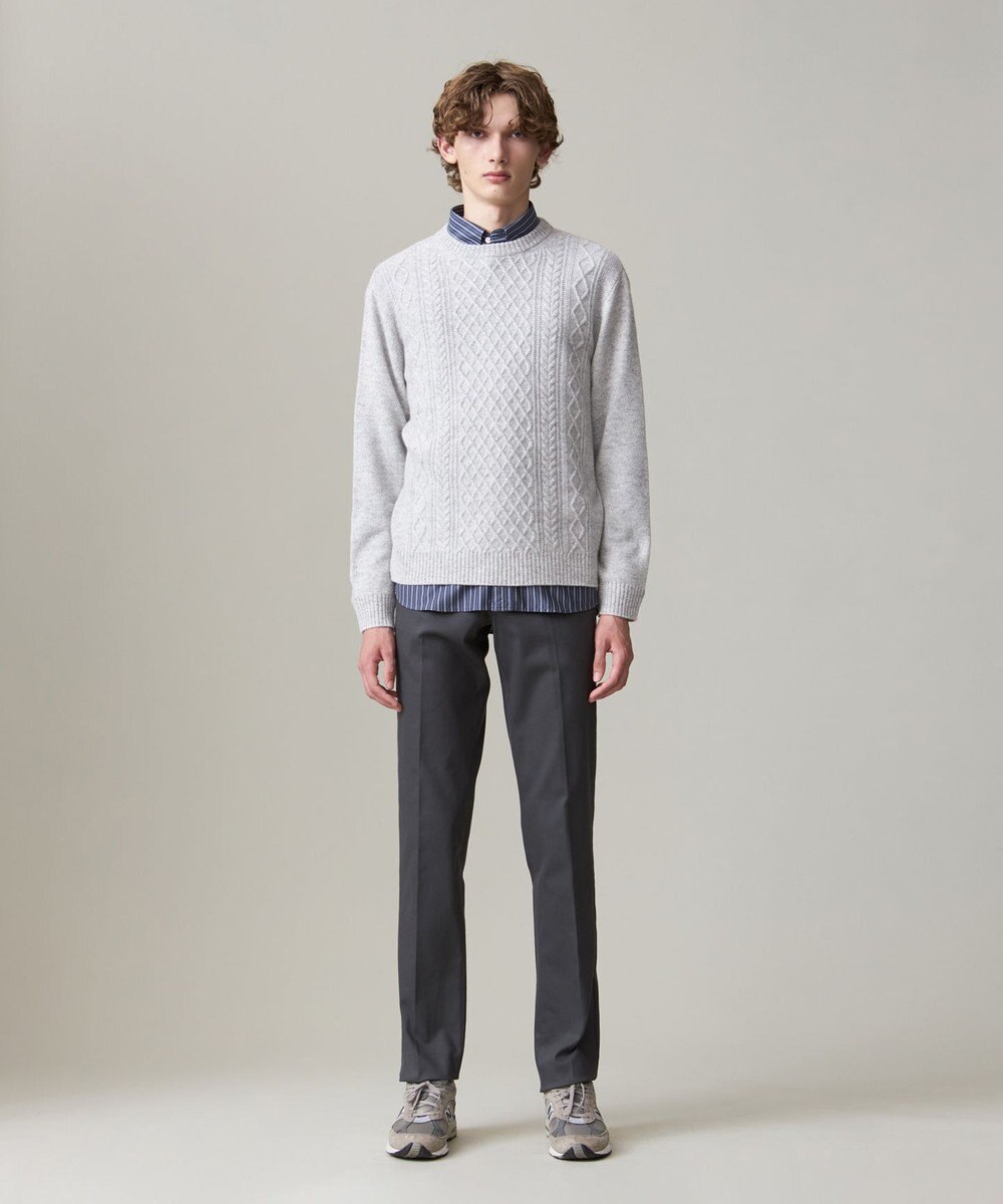 J.PRESS MEN 【KING SIZE】【Cash Lamb’s wool】ケーブルニット / クルー 
