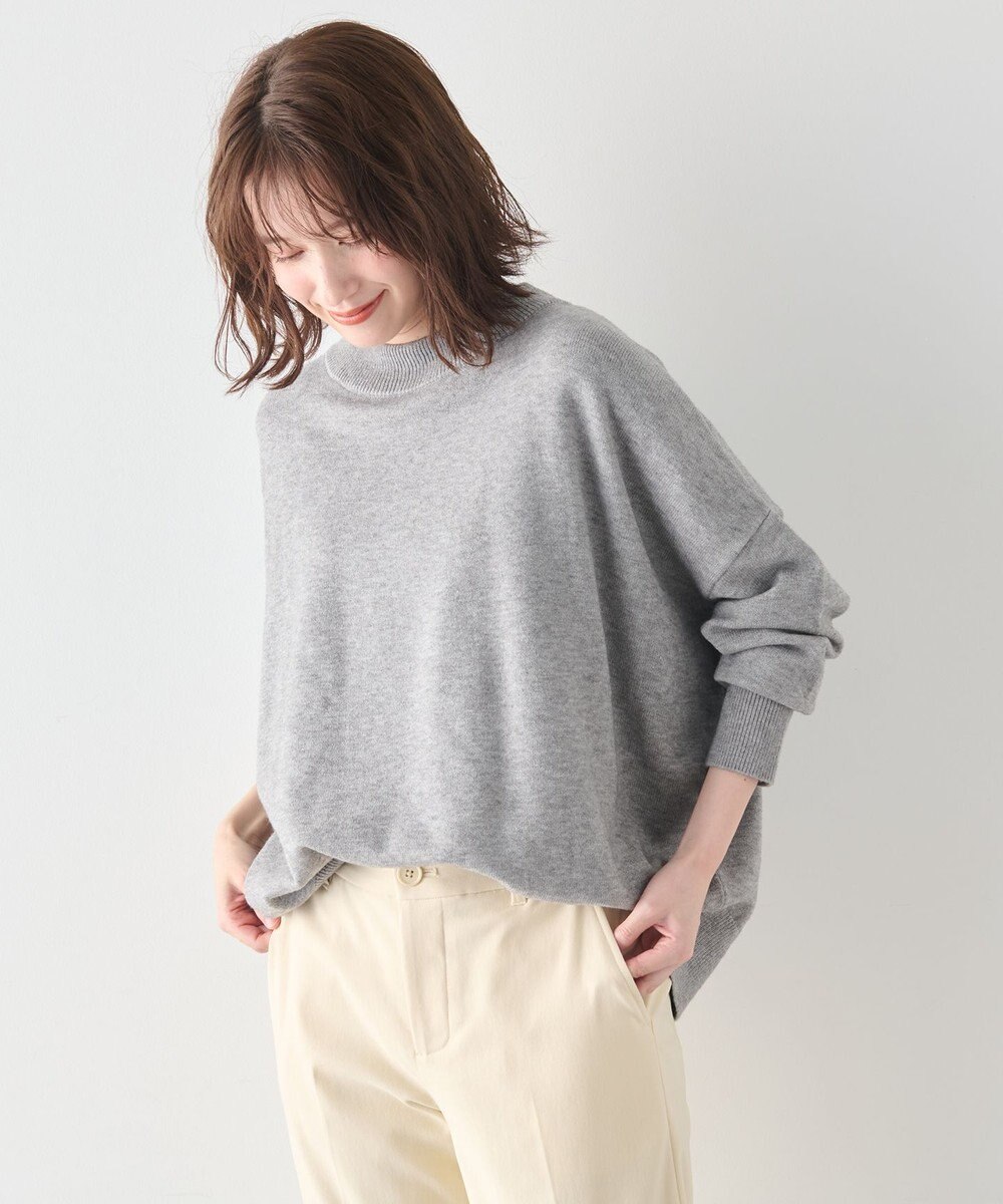 ANY 【6色展開】ムースタッチボクシーニット 