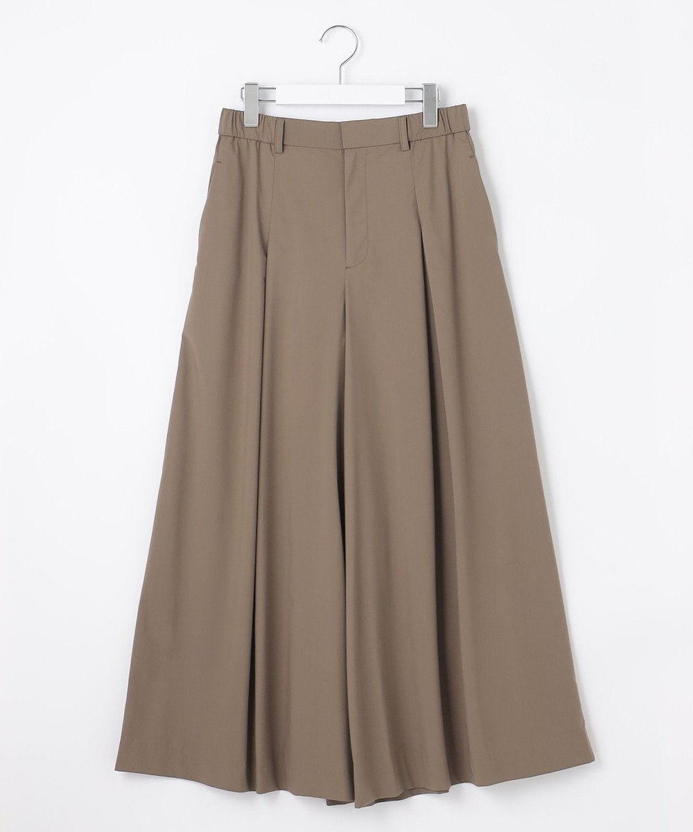 自由区 【XSサイズ～/洗える】ストレッチタイプライター ワイドパンツ 