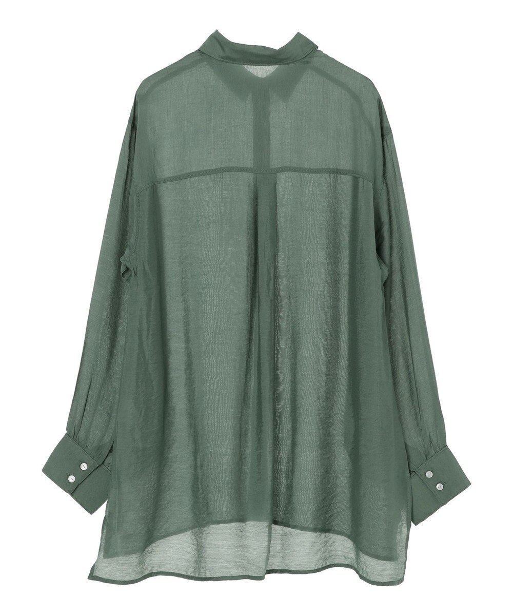 Green Parks レギュラー前後差シアーシャツ 