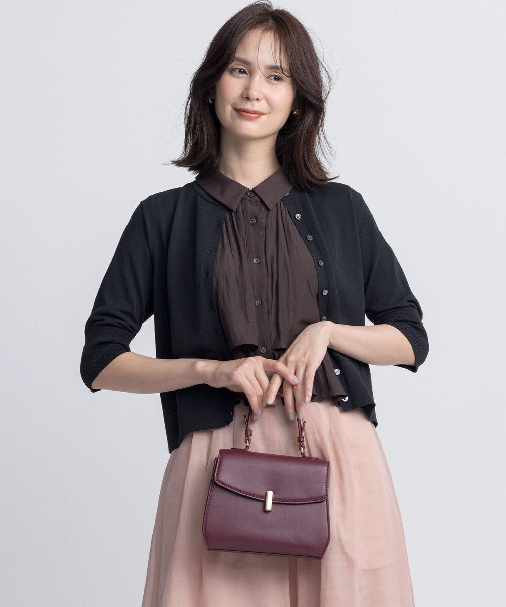 組曲 L ドライタッチ 5分袖カーディガン 