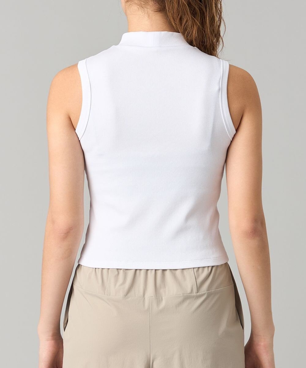 Chacott ソフトリブノースリーブTシャツ 