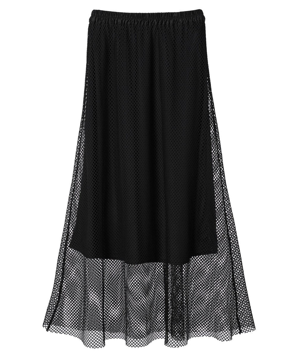 Green Parks ・ＥＬＥＮＣＡＲＥ　ＤＵＥ　メッシュギャザースカート 