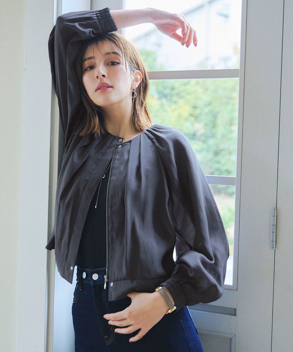 Tiaclasse 【新色追加・洗える】シアーブルゾン 