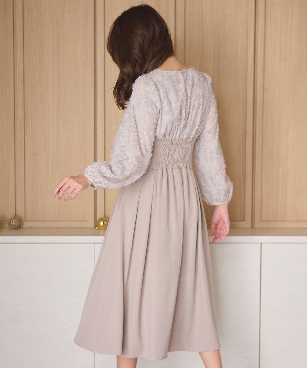 Feroux 【尾﨑真衣さんコラボ商品】コルセットデザイン 綺麗シルエットワンピース 