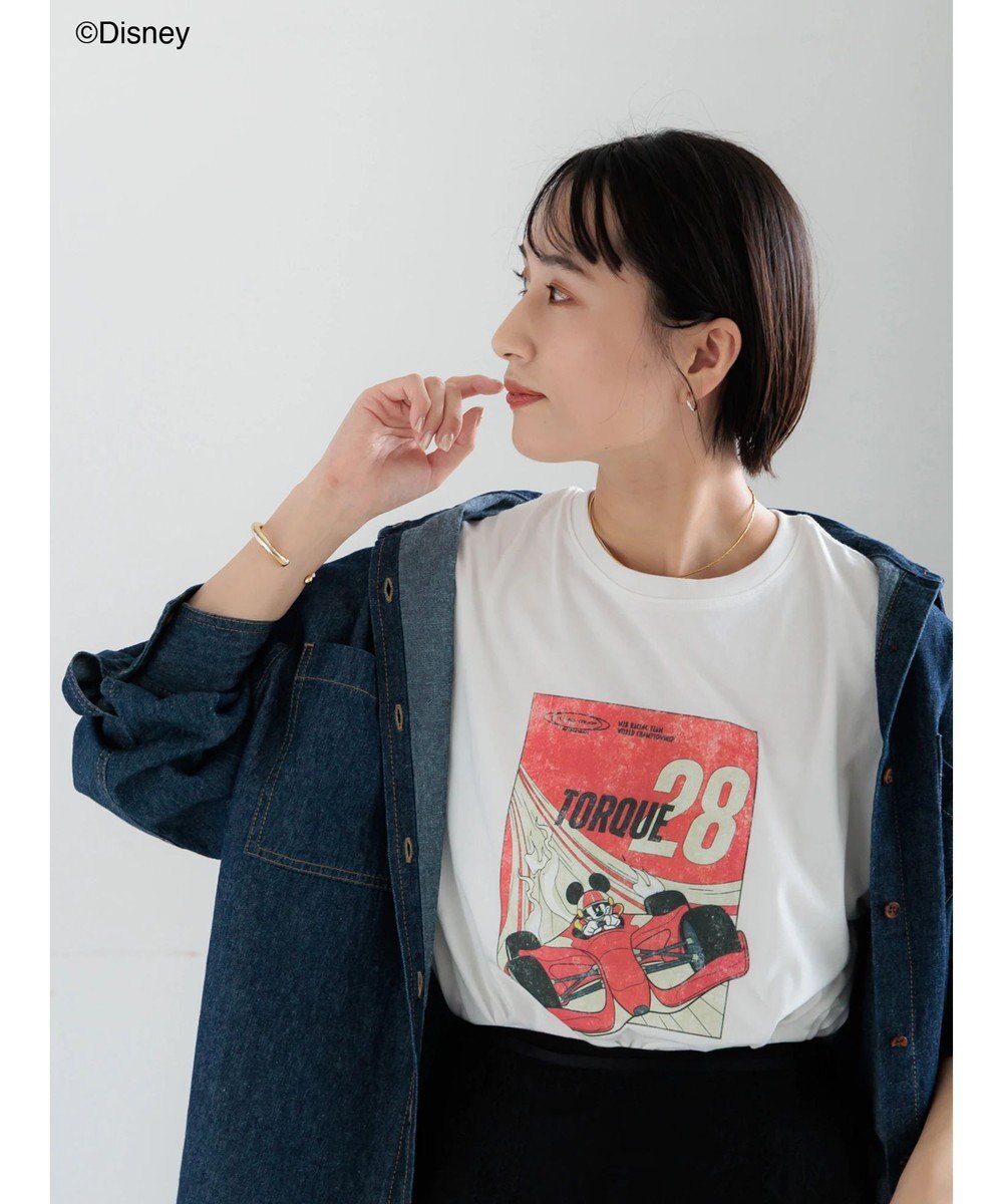 Te chichi 【Disney】MICKEY/フロントプリントTシャツ 
