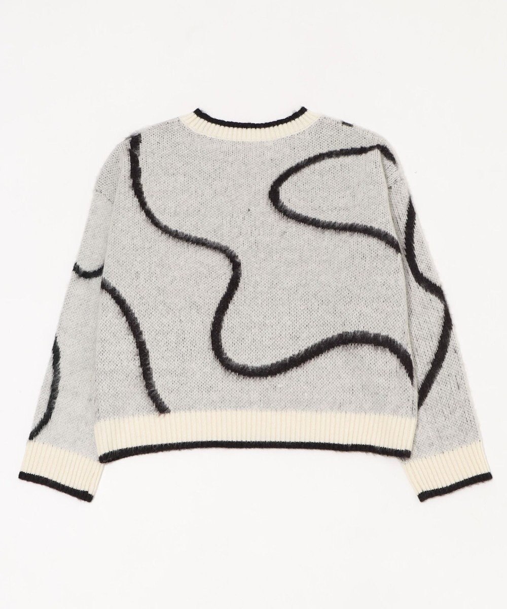 WEGO 【25年秋冬新作】ニュアンスライン配色プルオーバー 