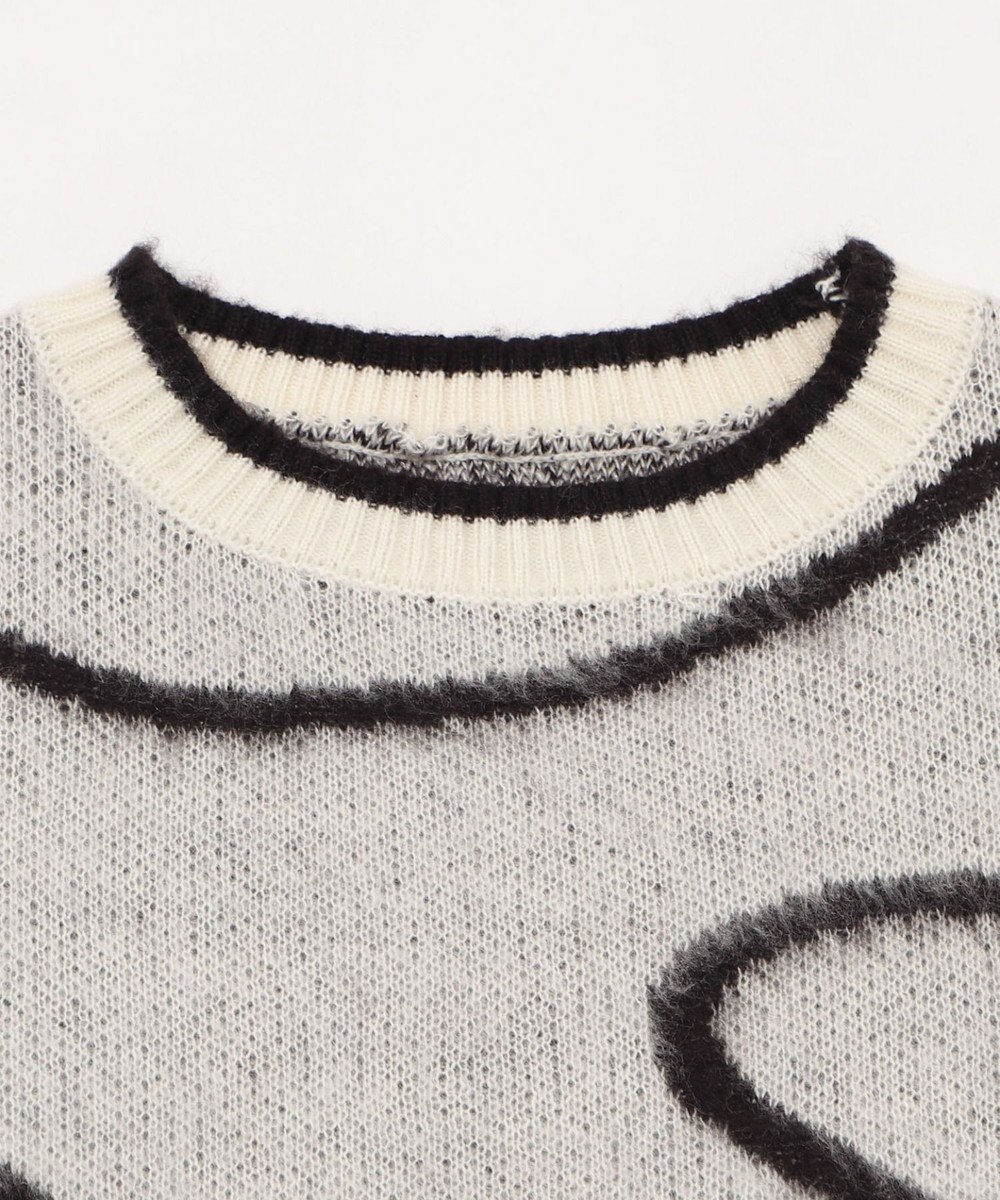 WEGO 【25年秋冬新作】ニュアンスライン配色プルオーバー 