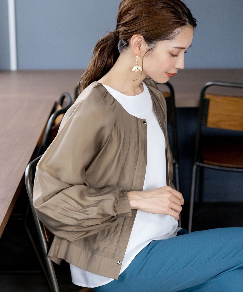 Tiaclasse 【新色追加・洗える】シアーブルゾン 