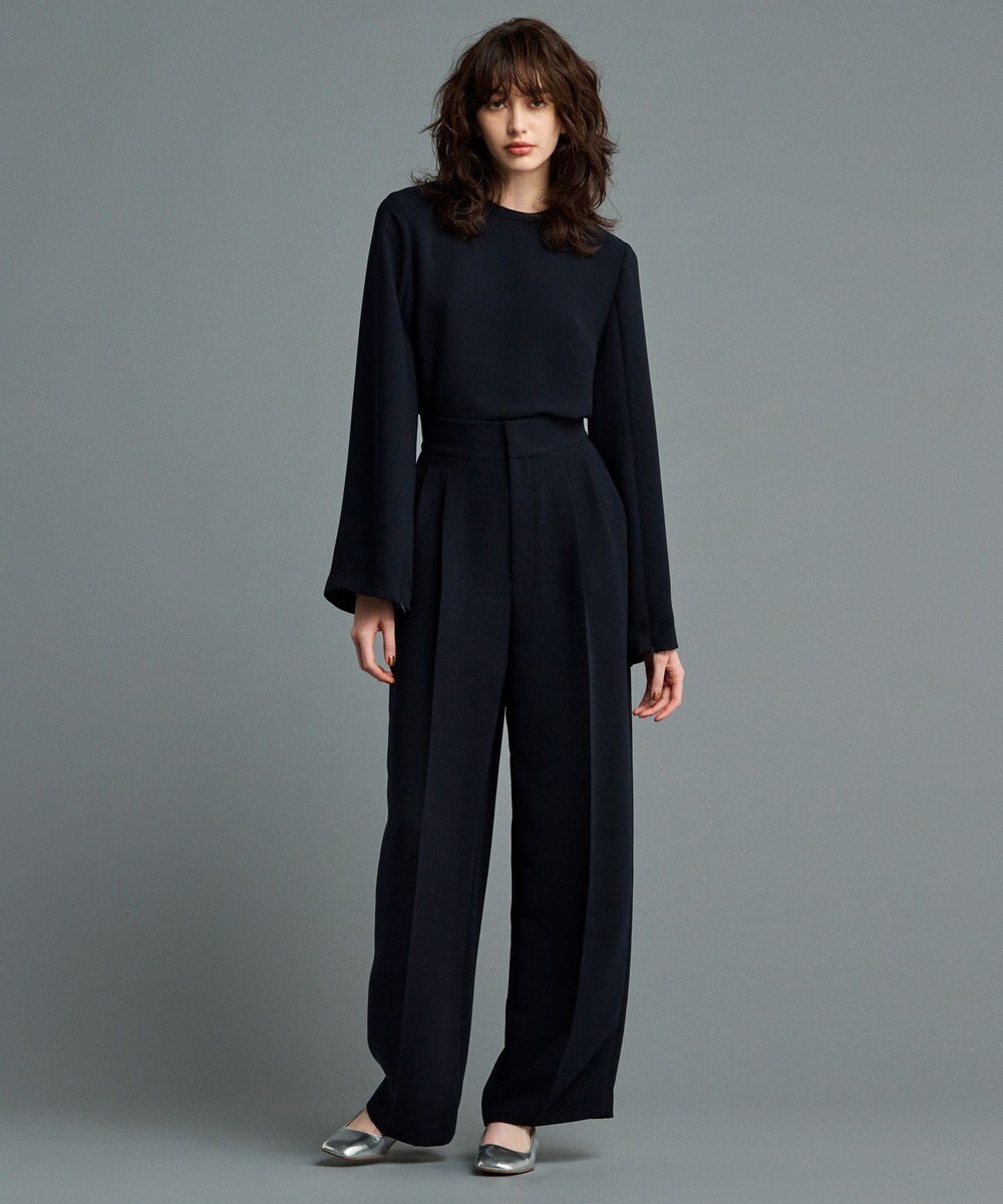 uncrave 【防しわ・洗濯機洗い可】ウォッシャブル ダブルクロス ワイドパンツ（uncrave STANDARD） 