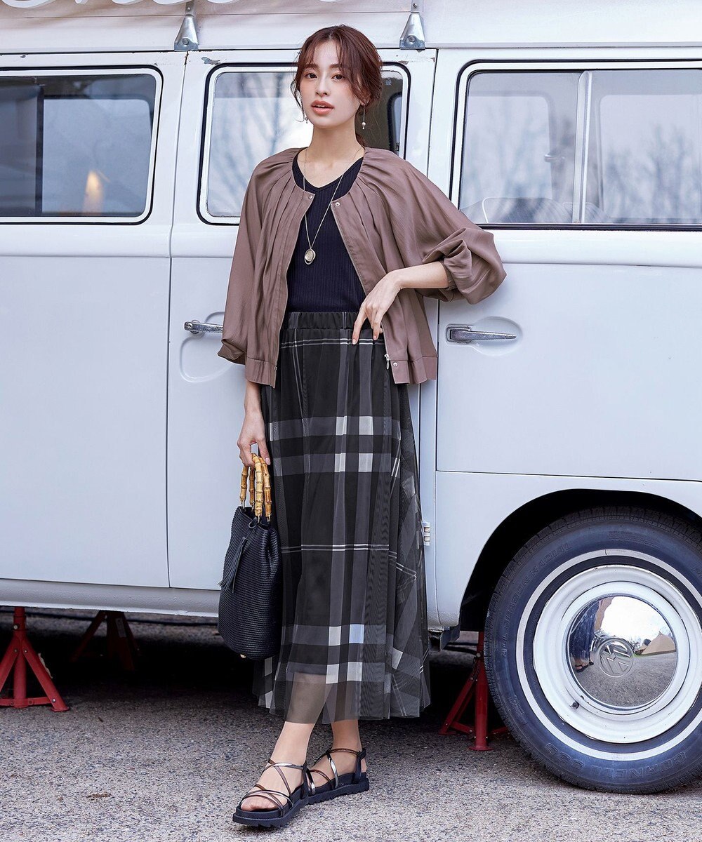 Tiaclasse 【新色追加・洗える】シアーブルゾン 