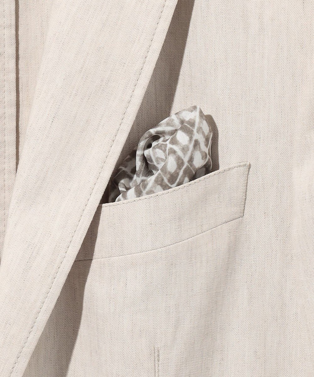 JOSEPH ABBOUD 【清涼/ストレッチ】ストレッチリネンシャンブレー ジャケット 