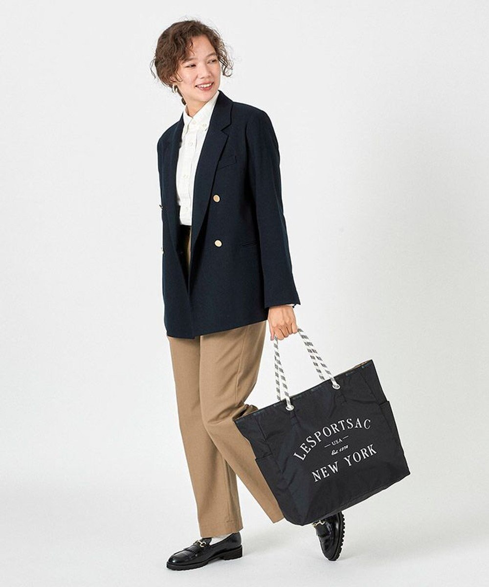 LeSportsac LARGE 2 WAY TOTE/ジェットブラック/プロビンシャル 