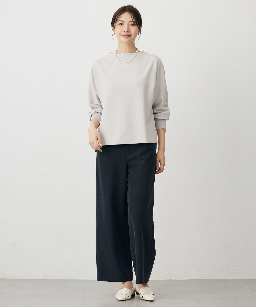 J.PRESS LADIES ジョーゼットダンボール ボトルネック カットソー 