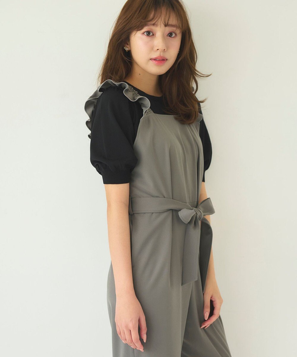 Feroux 【接触冷感・UVカット・洗える】クルーネックハーフスリーブ プルオーバー 