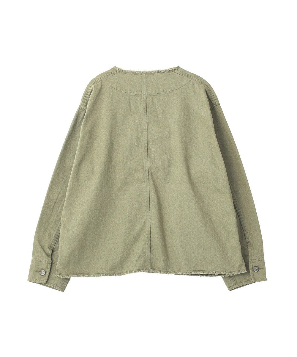 earth music&ecology 【綿100％】ノーカラーカバーオール 