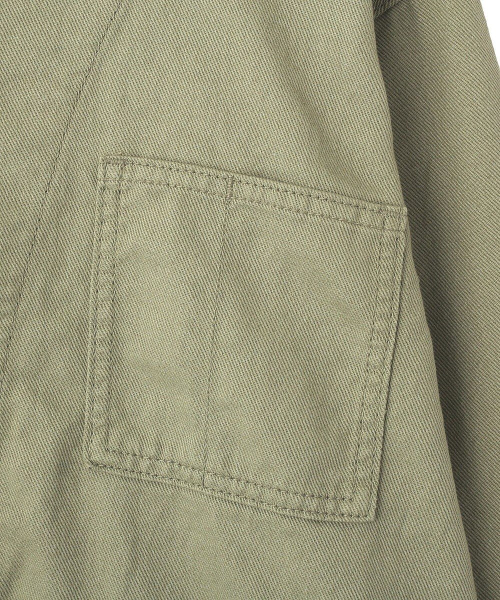 earth music&ecology 【綿100％】ノーカラーカバーオール 