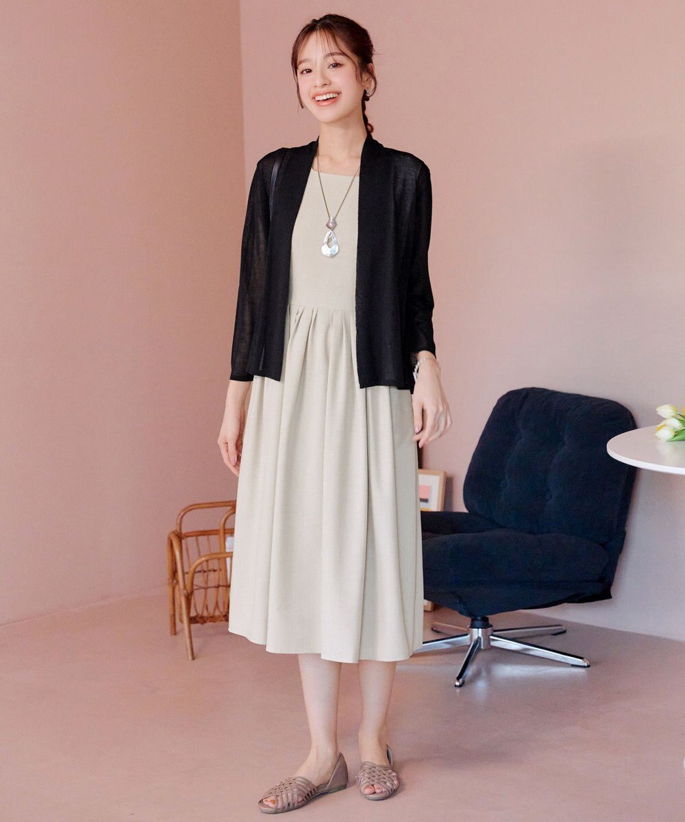 Tiaclasse L 【小倉優子さん着用・UVケア・接触冷感】ショートトッパーカーディガン 